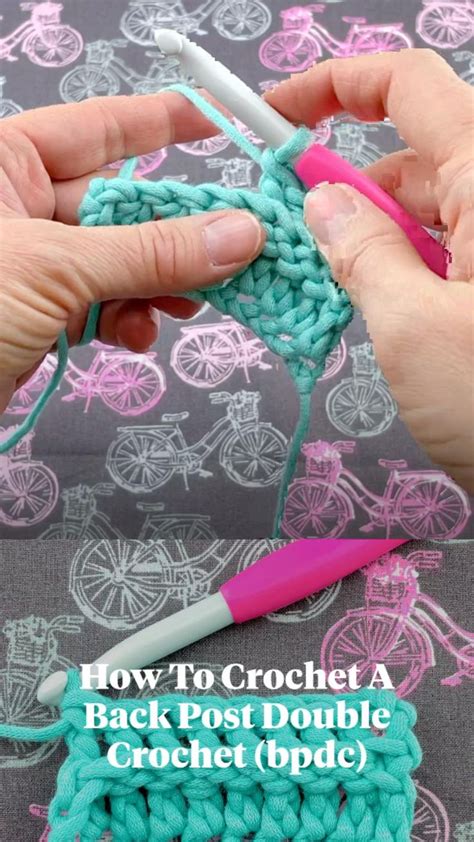 How To Crochet A Back Post Double Crochet Stitch (bpdc) | Crochet ...