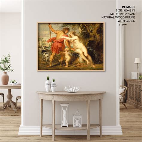 Venus and adonis by Peter Paul Rubens (1635) - Wall Art, Hanging Wall