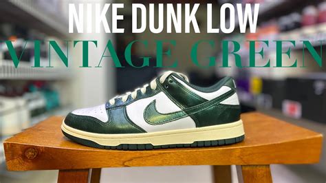 THE NIKE DUNK LOW VINTAGE GREEN IS A BEAUTY IN HAND REVIEW YouTube