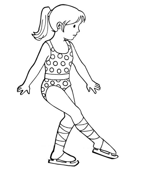 Sélection de dessins de coloriage patinage à imprimer sur LaGuerche