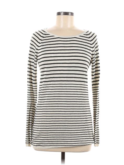 Gap Color Block Stripes Ivory Pullover Sweater Size M 68 Off ThredUP