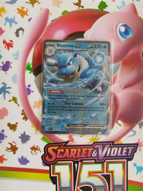 English 151 Blastoise EX, Hobbies & Toys, Toys & Games on Carousell