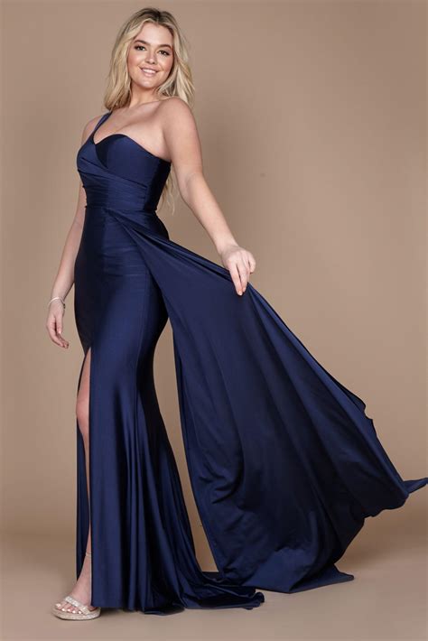 Black Dylan & Davids One Shoulder Long Evening Gown - Prom Dresses & Gowns