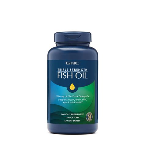 Gnc Triple Strength Fish Oil Softgels 120 Count