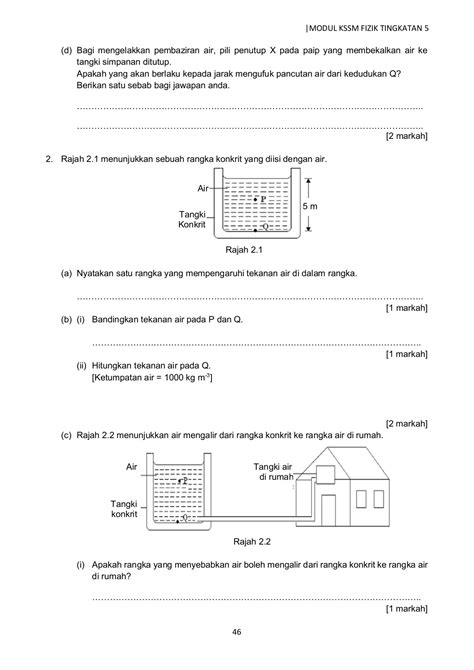 Maksud Tekanan Dalam Cecair Modul Fizik Kssm F5 Membalik Buku Halaman