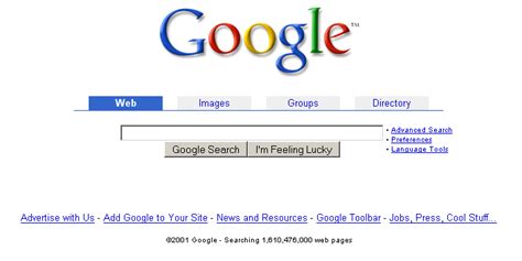 Original Google Homepage Logo - LogoDix