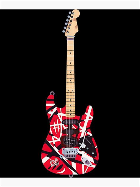 "Van Halen Eddie Van Halen Frankenstrat" Poster for Sale by Bradyherty ...