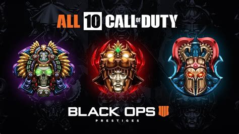 All Prestige Emblems In Black Ops Youtube