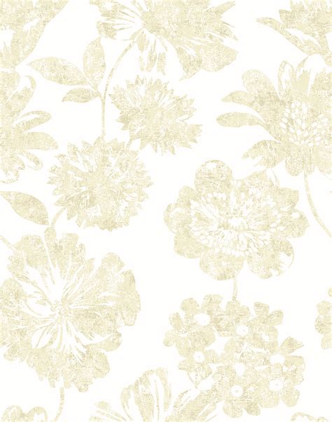 Folia Beige Floral Wallpaper |Wallpaper And Borders |The Mural Store