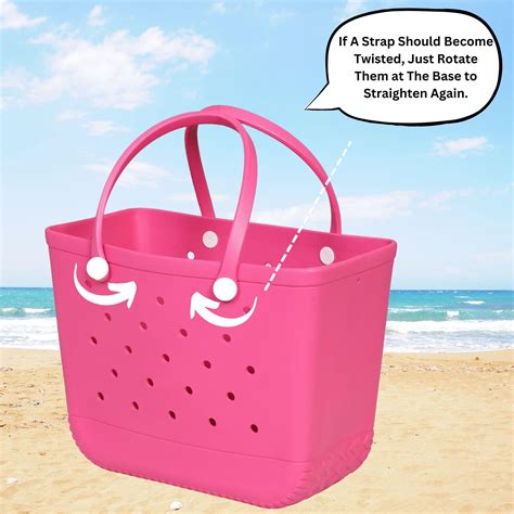 Rubber Beach Bags Waterproof Sandproof Large Rubber Beach Tote Bag