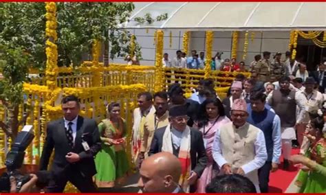 Nepal Pm Arrives In Madhya Pradesh Will Visit Mahakaleshwar Temple