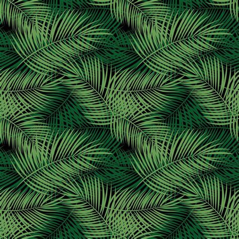 Palm Leaf Vector Seamless Pattern Background Illustration 4563393