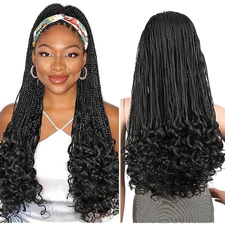 Amazon Leosa Cornrow Braided Wig Headband Wigs For Black Women