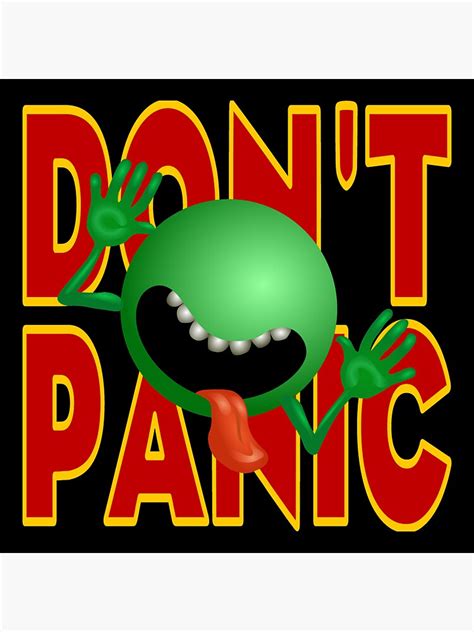 Don T Panic Sticker For Sale By Robertpartridge Redbubble