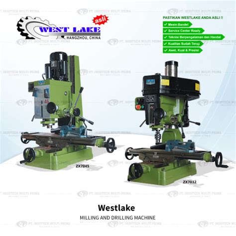 Jual Westlake Asli Mesin Bor Duduk Milling And Drilling Machine Zx