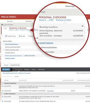 Routing Account Number Information For Your Wells Fargo Accounts