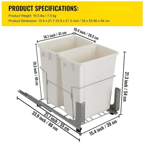 Wastebasket Cabinet Dimensions Cabinets Matttroy