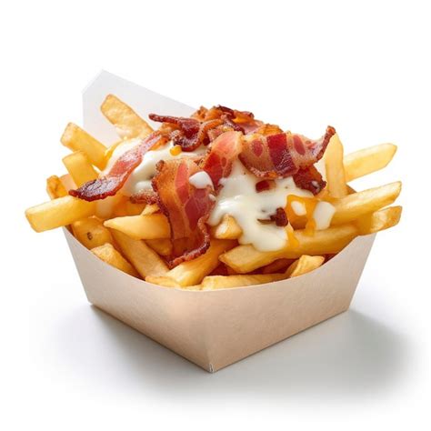 Batata Frita Bacon E Cheddar Imagem Premium Gerada Ia