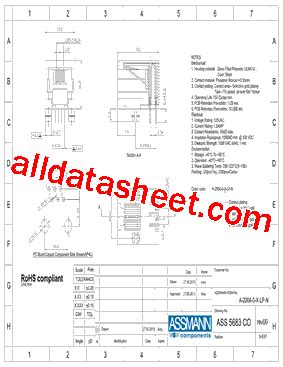 A 2004 0 3 LP N Datasheet PDF Assmann Electronics Inc