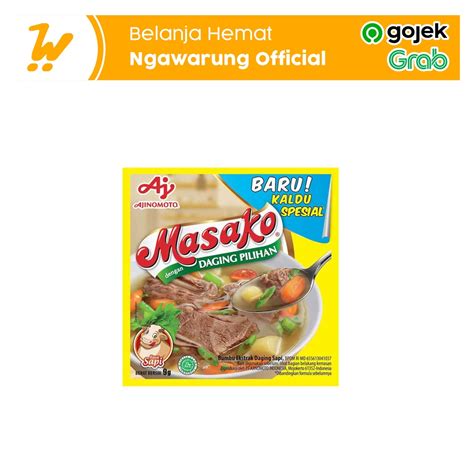 Jual Ajinomoto Penyedap Rasa Masako Sapi Pack Renceng Sachet 12x9g