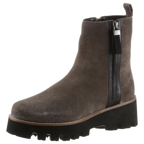 Stiefelette Von Ara Aus Veloursleder Und Glattleder Chelsea Boots