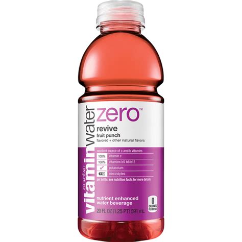 Glaceau Vitamin Water Zero Revive Fruit Punch Water Green Way Markets