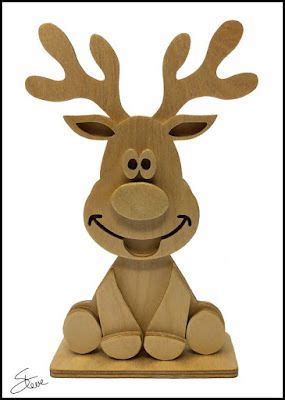 Scrollsaw Workshop: Fred the Reindeer Scroll Saw Pattern. | Wood craft ...