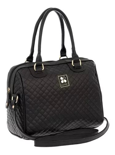 Bolsa Feminina Ultraleve Para Mulher Original Lover Bag 9455 Cor Preta