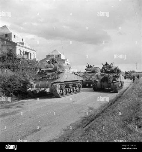 The British Army In North West Europe Sherman Tanks Of Guards