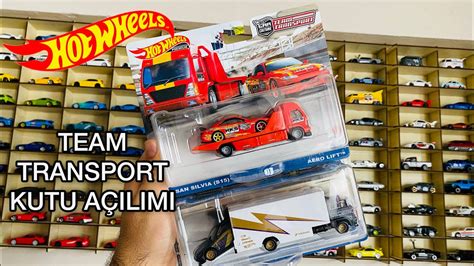 Hot Wheels Arabalar Kutu Açılımı Team Transport Nissan Silvia S13 ve