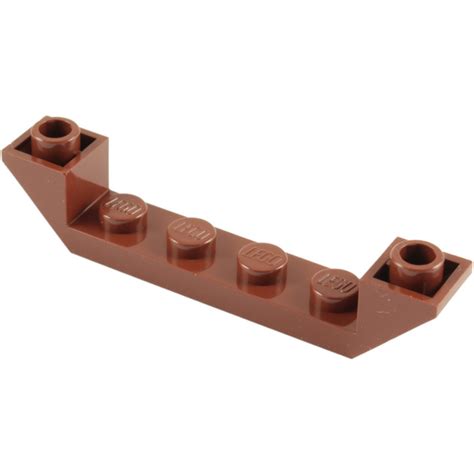 LEGO Reddish Brown Slope 1 X 6 45 Double Inverted With Open Center