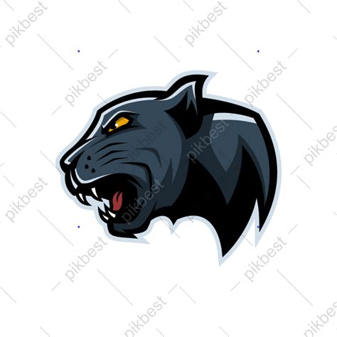 Angry Panther Head Mascot Logo Vector Illustration Design Animals