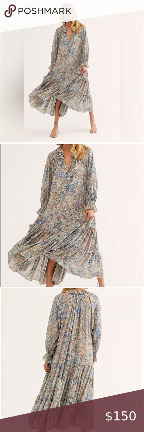 Free People Feeling Groovy Maxi Dress In Ivory Combo Maxi Dress