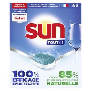 Acheter Sun Tablette Lave Vaisselle Tout En 1 Naturelle 86 Tablettes