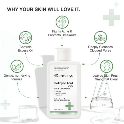 buy salicylic acid face cleanser  dermasys