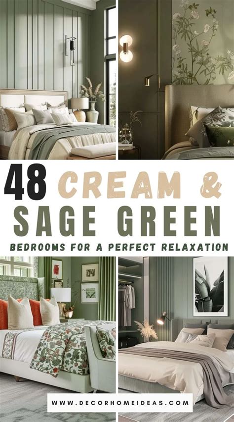 Serene Sage Green And Cream Bedroom Color Combinations For A Perfect