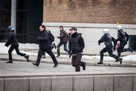 Montreals 18th Annual Protest Against Police Brutality Ends In Mass