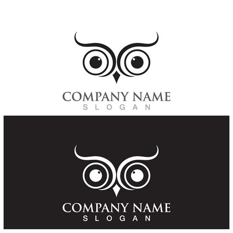 owl logo and vector template 12180666 Vector Art at Vecteezy