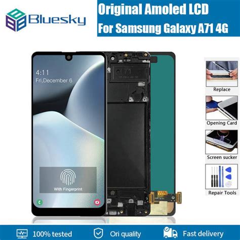 Bluesky 6 7 AMOLED A715 Lcd For Samsung Galaxy A71 LCD Display Touch