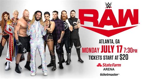 Wwe Monday Night Raw State Farm Arena