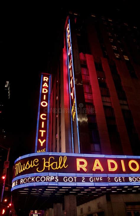 Radio City Music Hall At Rockefeller Center In New York Ny Editorial