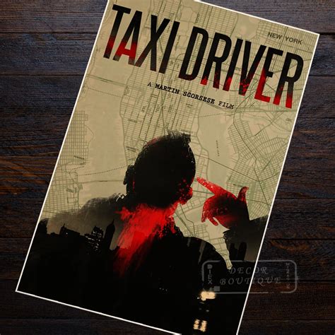 Taxi Driver Classic Movie Film Poster Vintage Retro Decorative DIY Wall ...