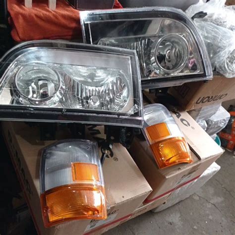 Jual Head Lamp Set Izusu Elf Nkr Nhr Euro Komplit Riting Headlamp Lampu