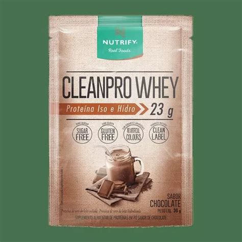 Cleanpro Whey Proteína Iso E Hidro 15 Sachês 30g Nutrify Parcelamento