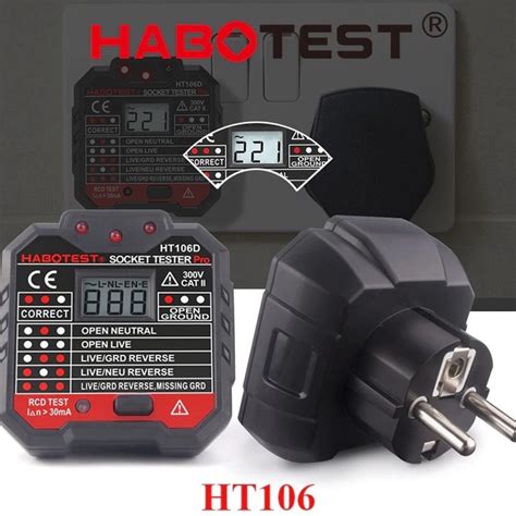 Jual Habotest Socket Tester Pro Digital Grounding Meter Stop Kontak