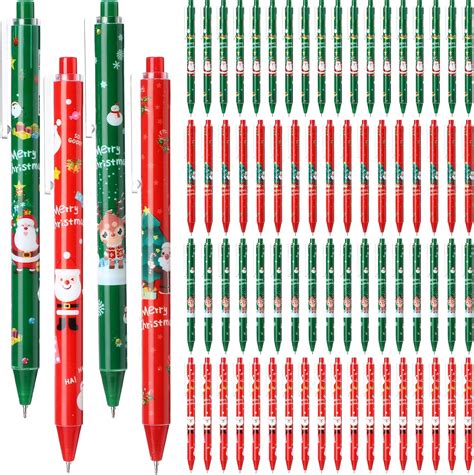 Amazon Yeaqee Pcs Christmas Pens Christmas Theme Retractable