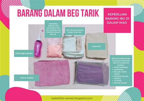 Live Your Life CHECKLIST BARANG BERSALIN YANG PERLU DIBAWA KE HOSPITAL