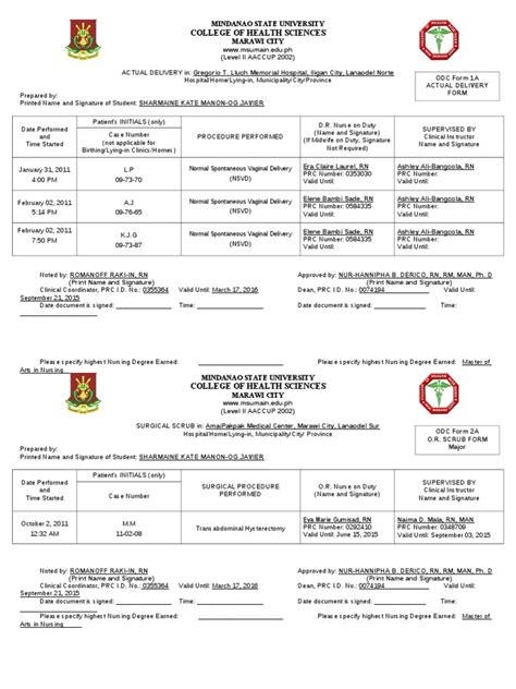 Prc Form Pdf Neonatal Intensive Care Unit Nursing