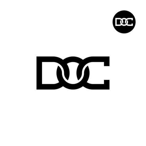 Cr Ation De Logo Monogramme Lettre Doc Vecteur Premium