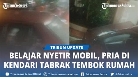 Belajar Nyetir Mobil Pria Di Kendari Sulawesi Tenggara Tabrak Honda